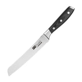 Vogue Black Stainless Steel Tsuki Series 7 Bread Knife 8"